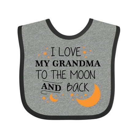 

Inktastic I Love My Grandma to the Moon and Back Gift Baby Boy or Baby Girl Bib
