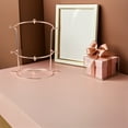 thumbnail image 4 of KALLORY Organizador Vertical De Accesorios Para El Y Joyería En Metal Rosa Dorado Para Uso Doméstico, 4 of 8