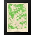 thumbnail image 2 of USGS 18x24 Black Modern Framed Museum Art Print Titled - Turquoise Lake Wyoming Quad - USGS 1965, 2 of 5