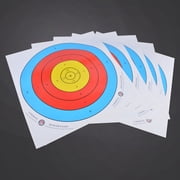 40x40cm Coated Paper Target Sheets, 36.7cm Diameter Target Rings, 10 Sheets, Durable Shooting Practice Targets