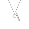 thumbnail image 2 of Delight Jewelry Never Give Up Infinity Ring Silvertone Hope Anchors the Soul Bar Charm Necklace, 23", 2 of 4
