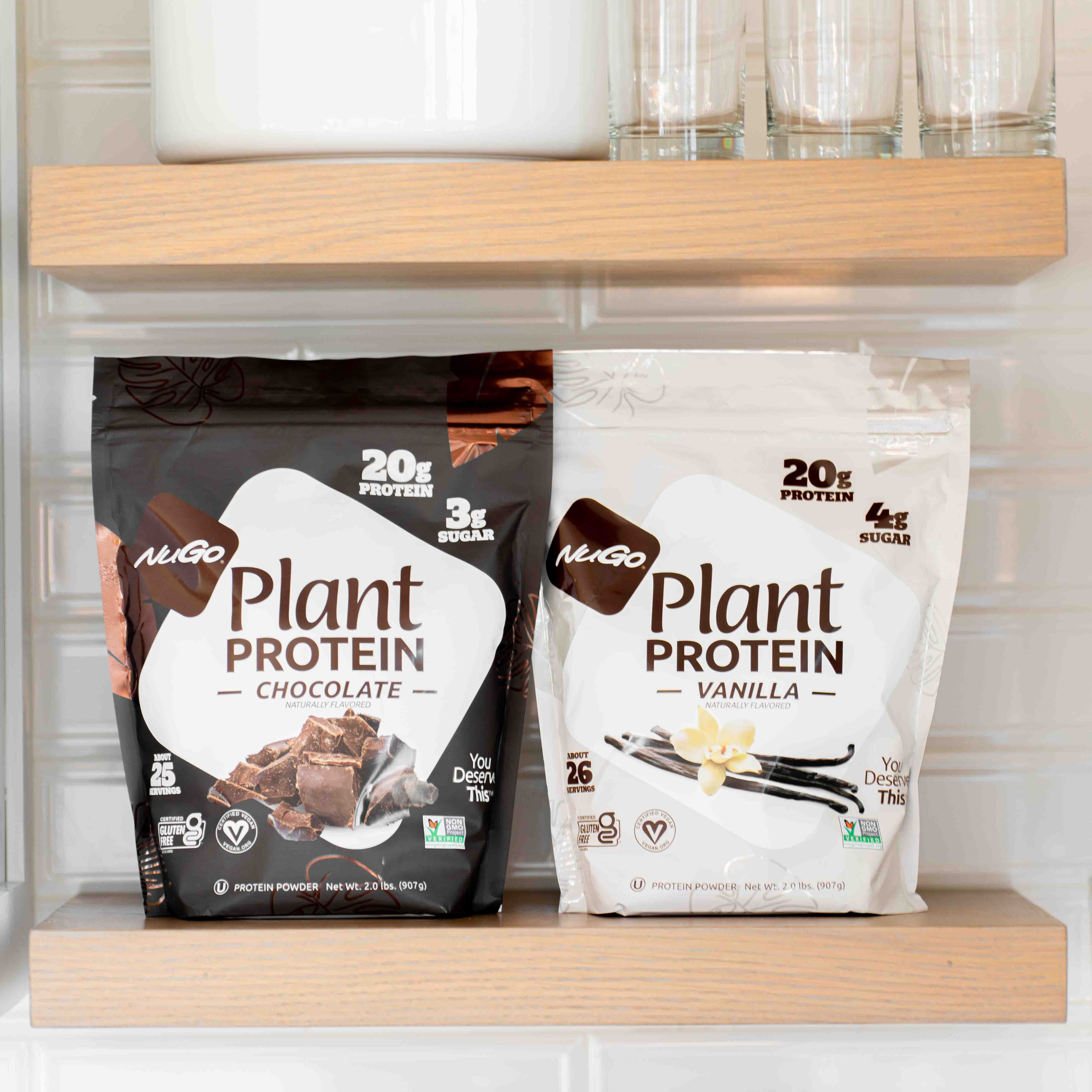 NuGo Plant Protein Powder Vanilla 20g Vegan Pea Protein Gluten Free 2 lbs