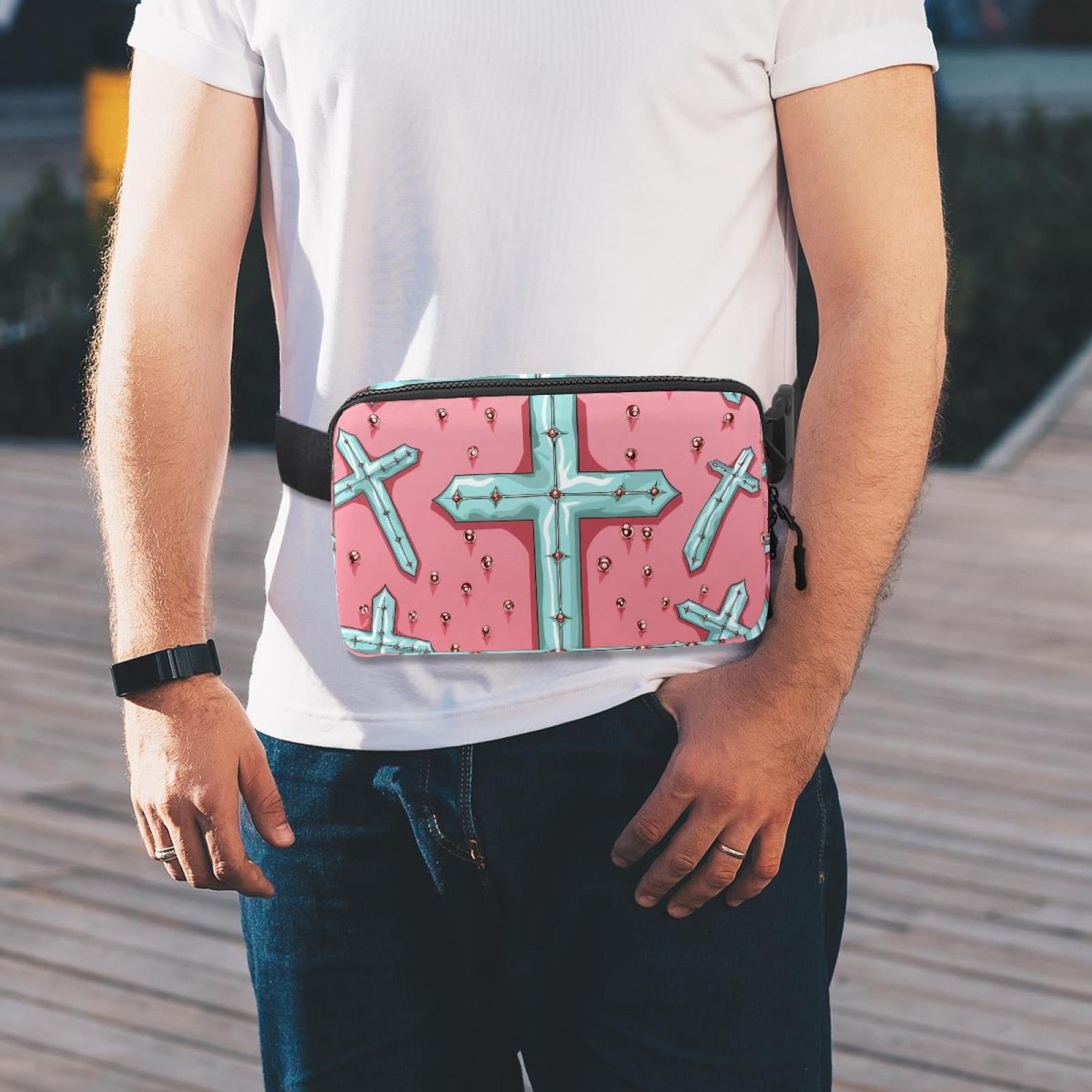 Easter Lightweight Adjustable Crossbody Bag with Extension Strap - Unisex Waist Pack Fanny Pack