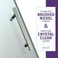 thumbnail image 6 of 76" H x 60" W Semi-Frameless Shower Door Brushed Nickel w/ Tsunami Guard, 6 of 10