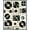 Black Cream Teal, Pattern 1, variant on ODIKA 8'x10' Washable Area Rug Record Vinyl Retro Dj Turntable Motif Cassette Music Border Player for Living Room, Under Sectional, Family , Durable, Non-Slip