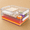 Clear White-2 Packs-Large, variant on Clear White 4 Packs-Large Plastic Storage Chest Box For Documents Crafts Office Home