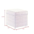 thumbnail image 6 of Inspired Home Sophie Linen Storage Ottoman Cube, 6 of 8