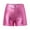 Pink, variant on Hienoo Women's Leather Shorts High Rise Tight Hotpants Shorts for Clubwear Dance, Sizes S-XL