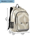 thumbnail image 2 of FORMRS Unisex School Backpack 17" Student Travel Bag with Laptop Compartment, Light Brown Pattern, 2 of 7
