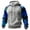Light Gray, variant on Men’s Pullover Hoodie Long Sleeve Drawstring Hooded Sweatshirt Raglan Sleeve Camouflage Print Casual Loose Fit Top Dark Blue L