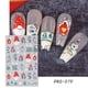 thumbnail image 3 of Pegatinas navideñas para decoración de uñas, pegatinas tridimensionales con relieve de copo de nieve, dibujos animados de Papá Noel para uñas (values.mx), 3 of 3