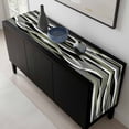 thumbnail image 5 of Sage Green Stripe Table Runner 120 Inches Long, Grey White Geometric Modern Abstract Kitchen Coffee Dining Table Decoration for Home Party Birthday Wedding Home Decor 13x120 Inches, 5 of 8
