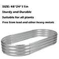 thumbnail image 7 of Nana Guard Galvanized Raised Garden Bed Kit, 3Pcs 4ft Planter Boxes Outdoor, Oval Metal Raised Garden Beds for Vegetables, 7 of 7