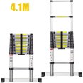 thumbnail image 1 of 4.1M Escalera Telescópica Multiusos de Aluminio Portátil, con Cierre Suave y Barra Transversal, Segura y Resistente,Carga máxima: 150 kg esquí esquí Gafas de esquí, 1 of 5