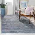 thumbnail image 2 of SAFAVIEH Rag Robynne Striped Cotton Area Rug, Purple/Multi, 2' x 3', 2 of 10