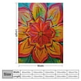 thumbnail image 4 of Pratyus Flowers Print Throw Blanket Lightweight Soft Blanket for Bed Sofa Living Room Decor All Seasons 40x50in, 4 of 6