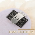 thumbnail image 3 of NICEXMAS 1Pair Detachable Beige Flower Shoe Buckle Clip for Formal and Casual Shoes, 3 of 8