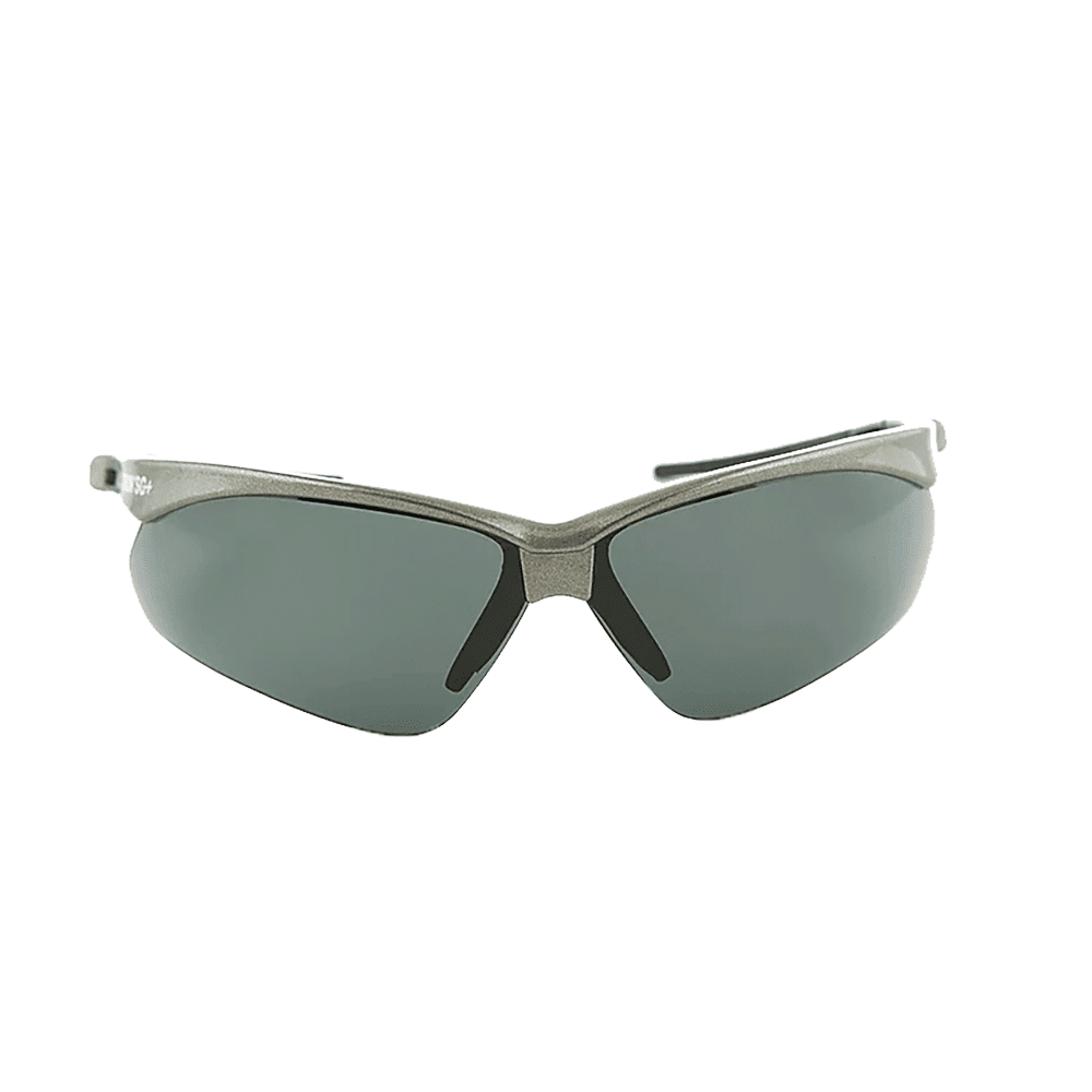 Safety SG+ Series Safety Glasses, Smoke Lens, Polarized, Polycarbonate,Hardcoat Anti-Scratch, Gunmetal Frame