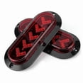 thumbnail image 2 of 2-Pack 6" Oval LED Tail Lights with 25 LEDs for Boat, ATV, Truck, Trailer, 2 of 5