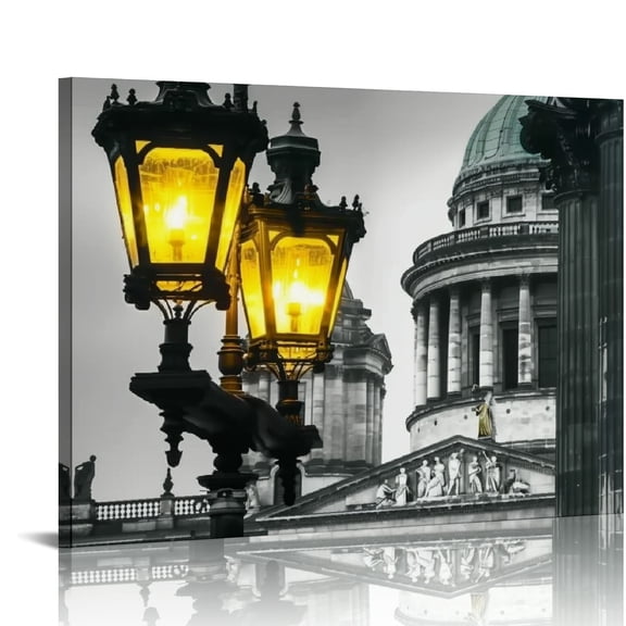 Pratyus Domed Dome Canvas Print Wall Art for Home Decor, Ready To Hang, Ideal Gift for Various Occasions 20x16in