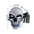 thumbnail image 4 of (2-Pack) Rinsvye Halloween Horror Mask Skull Mask Toy Box Shape Led Cold Light Party Favors Glowing Mask Dance Mask Masks Toy Vehicle Playsets Toy Gas Mask Masks Toy Set, 4 of 5