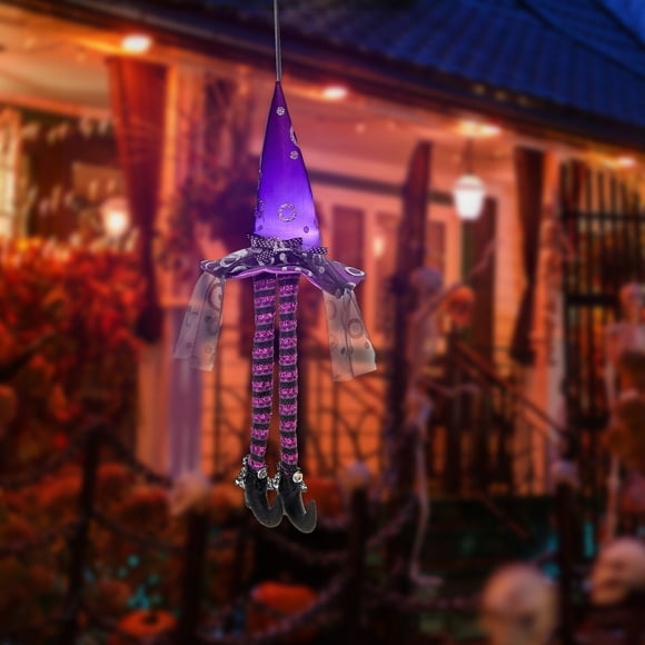 IBaodan Limited time offer Halloween Ghost Hanging Decoration With Light Halloween Doll Ornament Hanging Pendant Plush Decoration Halloween Witch Props Plush Hanging Doll Halloween Decor Gifts