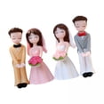 thumbnail image 1 of Adornos para tarta de boda,Adornos para tarta de boda,figuras de novia y novio,Figuras para decoración de tarta,escena de aniversario,cumpleaños,Adorno rústico para tarta,recuerdo de, 1 of 7