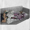 thumbnail image 6 of Floral Soft Flannel Fleece Throw Blanket, Flower Blooms Botany Bouquets Colorful Butterflies Paintbrush Watercolor Print, Cozy Plush for Indoor and Outdoor Use, 70" x 90", Multicolor, by Ambesonne, 6 of 6