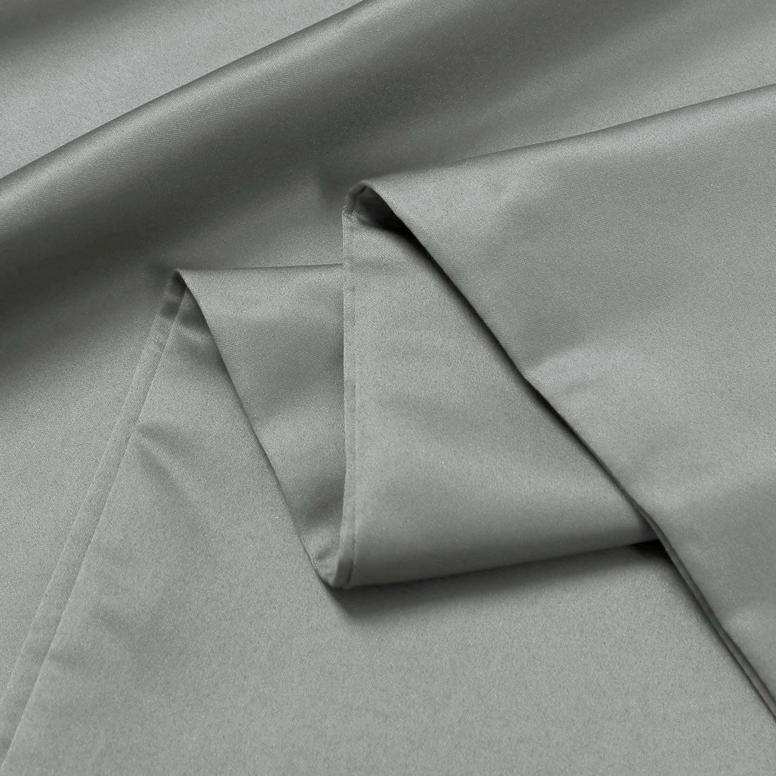 Unique Bargains Luxury Silky Satin Body Pillow Case Gray 20" x 54"
