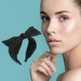 thumbnail image 2 of Unique Bargains 1 Pc Elegant Bow Wide Headbands for Women Black, 2 of 6