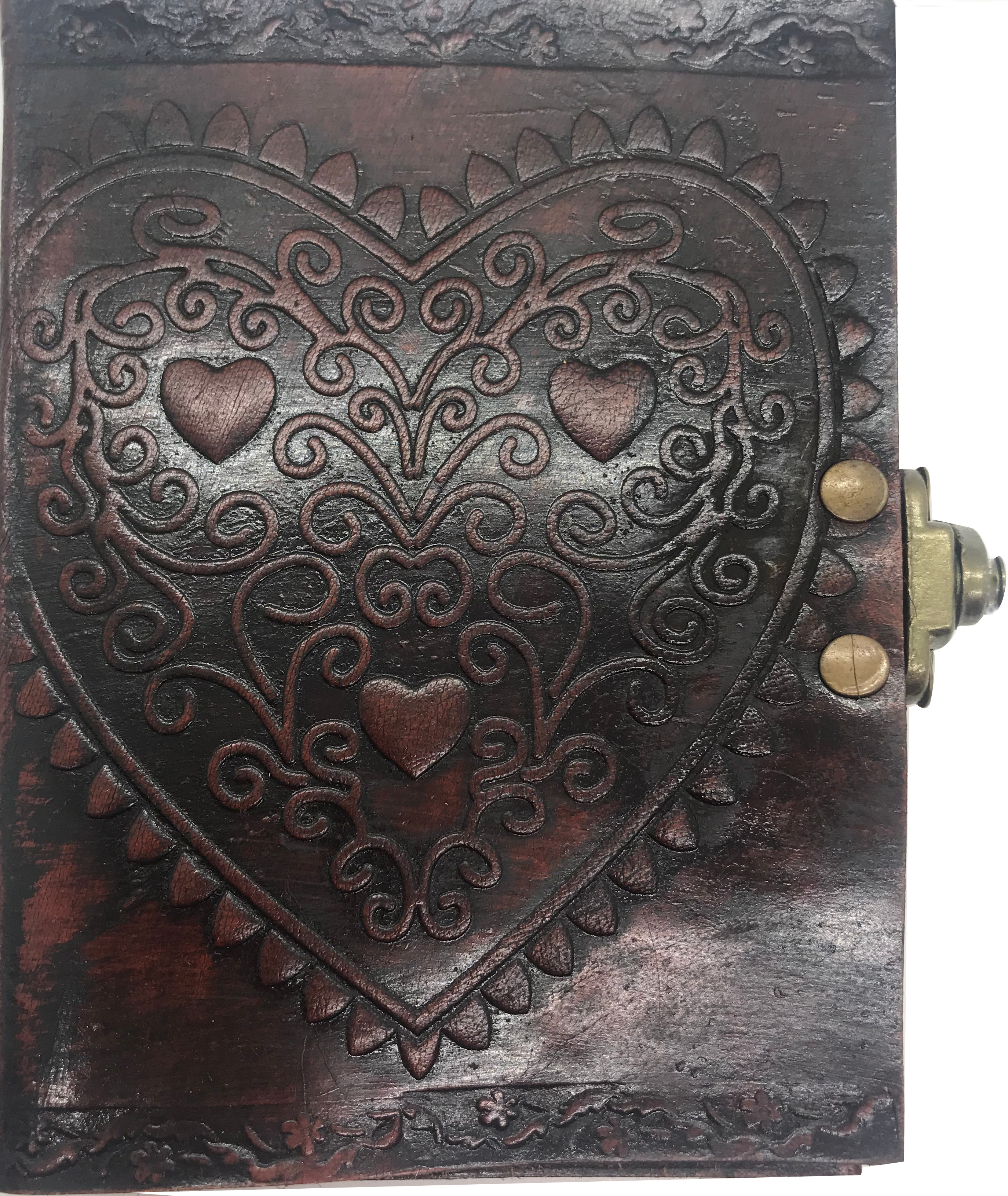 LEATHER JOURNAL - Handmade Antique Writing Notebook- Daily notepad, art sketchbook or travel diary for men & women