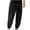 Black, variant on lmcalzta Joggers for Men with Pockets Drawstring Elastic Waist Sweatpants Lightweight Workout Gym Trousers