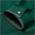 thumbnail image 7 of Stamzod Dressy Shirts for Men Fashion Solid Color Summer Long Sleeve Stretch Wrinkle-Free formal Shirt Business Casual Button Down Shirts Army Green XL, 7 of 7