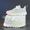 thumbnail image 2 of Otqutp Sneakers for Girls Lace Up Non-Slip Athletic Running Shoes Adjustable Strap Lightweight Breathable Tennis Shoes, 2 of 5