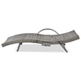 thumbnail image 3 of Ensemble de 2 Chaises Longues en Osier Gris - Fauteuils Inclinables de Patio Extérieur avec Table d'Appoint, 3 of 8