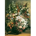 thumbnail image 1 of Boquets Of Flower In A Vase - CANVAS OR FINE PRINT WALL ART, 1 of 1