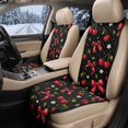 thumbnail image 2 of CHAQLIN Cherry Bow Print Padded Car Front Seat Covers for Truck, Quilted Padded Fabric Non-Slip Backing Car Seat Covers Quilted Front Car Bucket Seat Cushion Pads Protector, 2 of 7