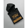thumbnail image 3 of You Can Be Strong Design Hoodie Men -Image by Shutterstock, Male x-Large, 3 of 4