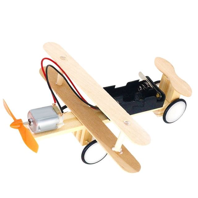 KidsDIY Technology Small Electric Aircraft Invention Student Scienc Experiment Manual Toys