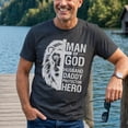 thumbnail image 4 of Jollimate Man Of God Husband Daddy Shirt, God Dad Shirt, Gift For Daddy, Cross Christian Shirt, 4 of 6
