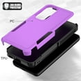 thumbnail image 3 of Decase Heavy-Duty Case for Samsung Galaxy S23,Dual Layer Military Grade Drop Protection Anti-Fingerprint Anti-Scratch Hard Back Cover Silicone Bumper Shockproof Protective Case for Galaxy S23,Purple, 3 of 5
