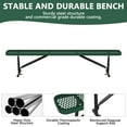 thumbnail image 5 of Bstjewey 8 ft Heavy Duty Outdoor Park Bench, Metal Steel, Green, 4-6 Seat, 5 of 6