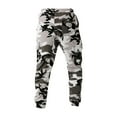thumbnail image 6 of Homeyce Camo Sweatpants for Men Camouflage Sweatpants with Pockets Straight Leg Camo Print Cargo Sweatpant Drawstring Lightweight Baggy Gym Joggers Trouser,Gray S, 6 of 6