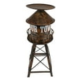 thumbnail image 2 of Ebros Vintage Old Fashioned Rustic Metal Water Tank Tower Candle Holder Stand, 2 of 8