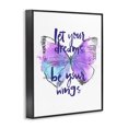 thumbnail image 2 of Stupell Industries Eclectic Dreams Quote Purple Butterfly Black Framed Giclee Art, 16 x 20, by Jennifer Paxton Parker, 2 of 7