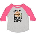 thumbnail image 3 of Inktastic Monkey I Love Hanging out with My Auntie Boys or Girls Toddler T-Shirt, 3 of 5