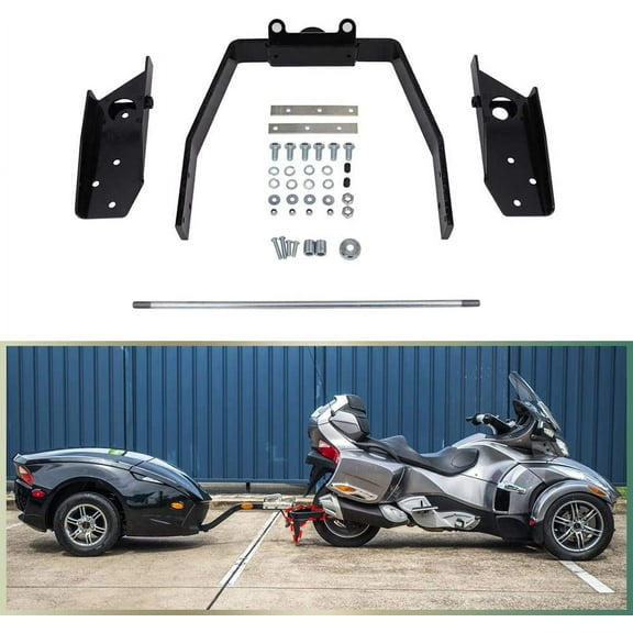 NIXFACE Trailer Hitch Receiver Mount Kit Fit for 2008-2020 Can-Am Spyder RT, RS, ST, GS, F3-T and F3 Limited Black
