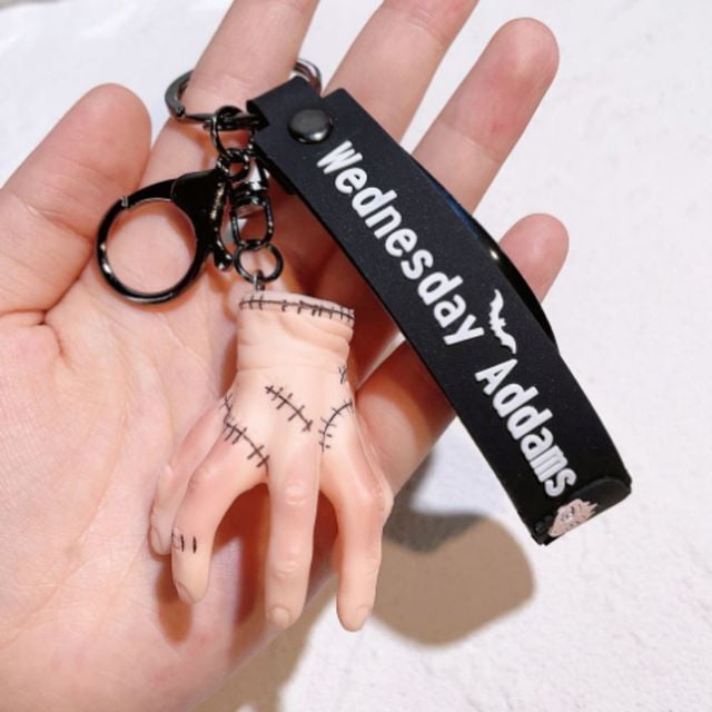 Wednesday Addams Acrylic Keychain Animated Addams Family Figure Pendant Keyring Gift For Fans Decoration Wholesale