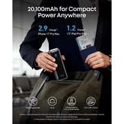 Anker Prime Power Bank, 20,100mAh 3-Port Portable Charger with 220W Max Output, Two-Way Charging, TSA-Approved, App Control, Compatible for MacBook, iPhone 17/16 Series, and More (Base Not Included)