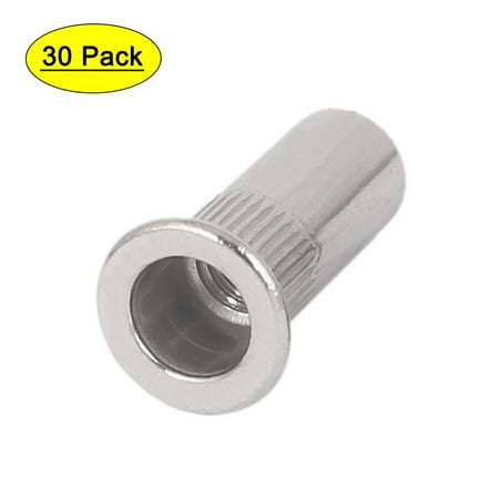 

Unique Bargains M5x18.5mm 304 Stainless Steel Straight Knurled Closed End Rivet Nut 30pcs